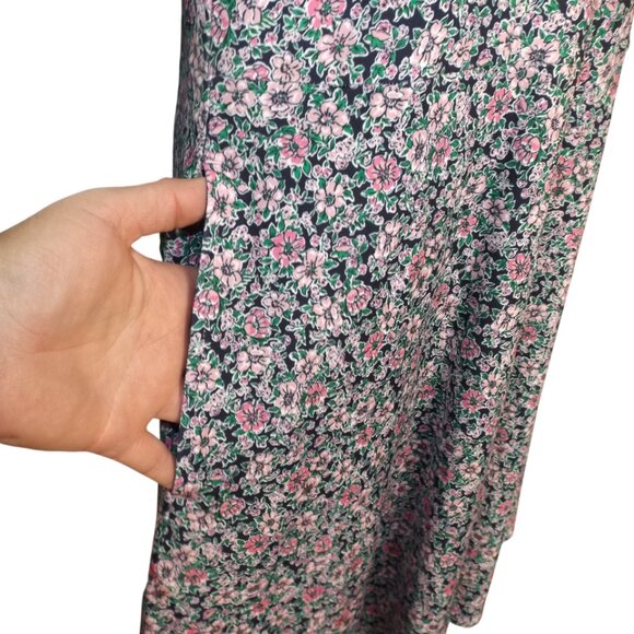 RLX RALPH LAUREN Dress, L, Blue/Pink Floral, Sleeveless, Zip Neck, Activewear - Picture 10 of 15